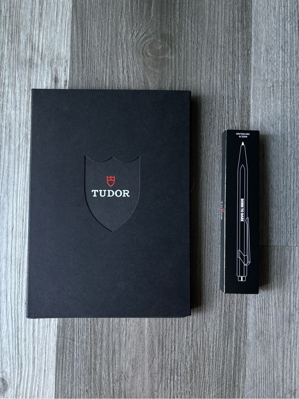 TUDOR Notebook and Tudor Born to Dare pen
